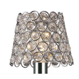 Crystal Ring Shade Glass Crystal Shades Diyas Clip-On Shades